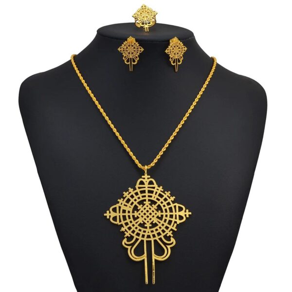 Axum Tsion Cross Pendant with chain