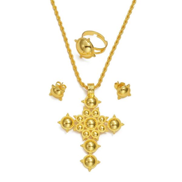 Elegant Cross Pendant Jewelry Set - Image 5