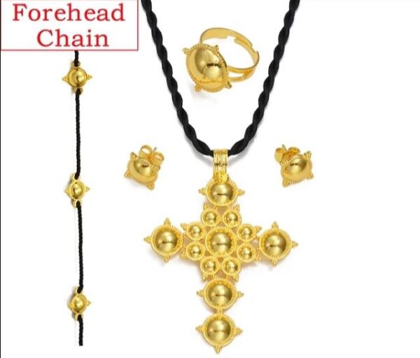 Elegant Cross Pendant Jewelry Set - Image 2