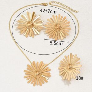Flower 3pieces Jewelry Sets