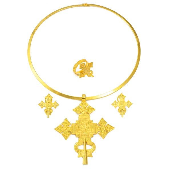 Lalibela Cross Jewelry Set with Choker - Image 5