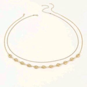 Double Layer Beaded Waist Chain