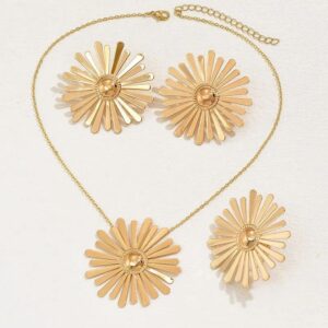 Flower 3pieces Jewelry Sets