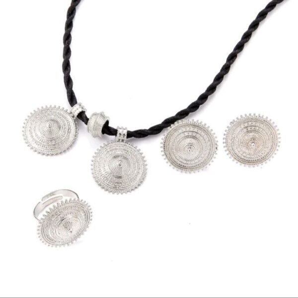 Mini Silver Double Pendant - Image 2