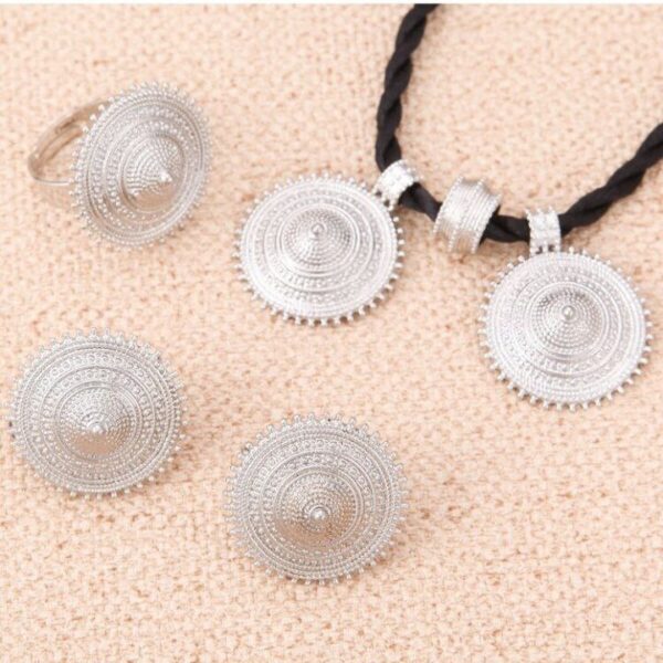 Mini Silver Double Pendant - Image 4