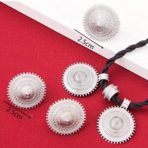 Mini Silver Double Pendant