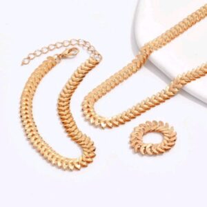 Rose Gold Necklace Set